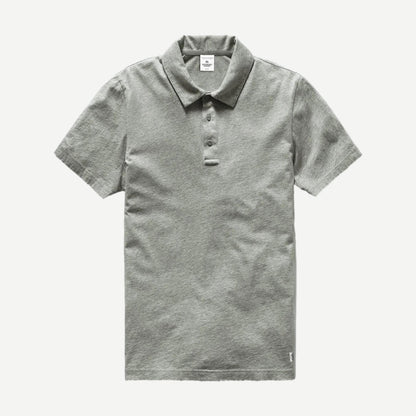 Lightweight Jersey Polo - Heather Grey - Galvanic.co