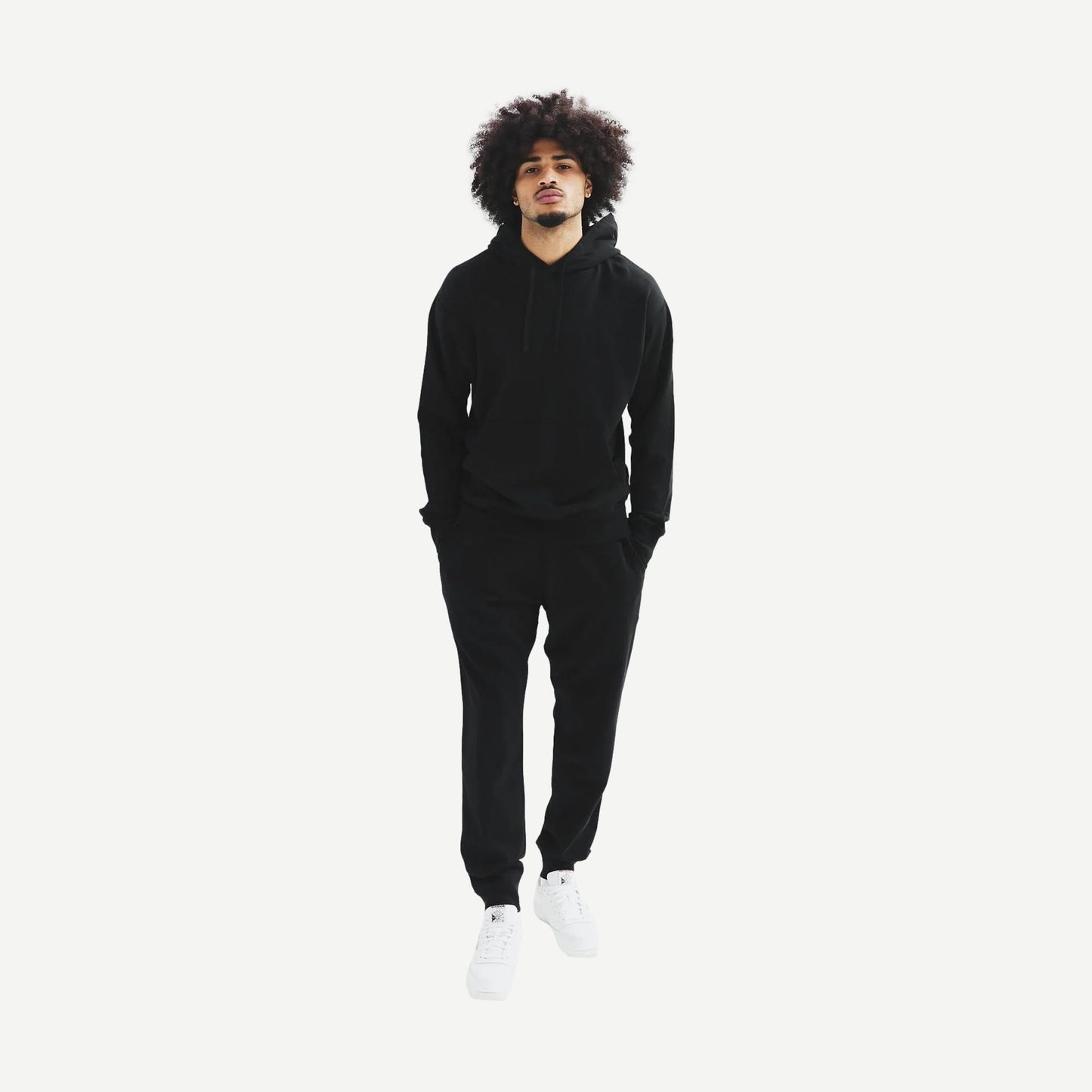 Lightweight Terry Hoodie - Black - Galvanic.co