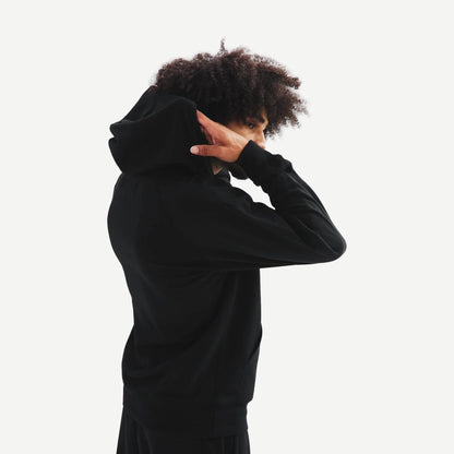 Lightweight Terry Hoodie - Black - Galvanic.co