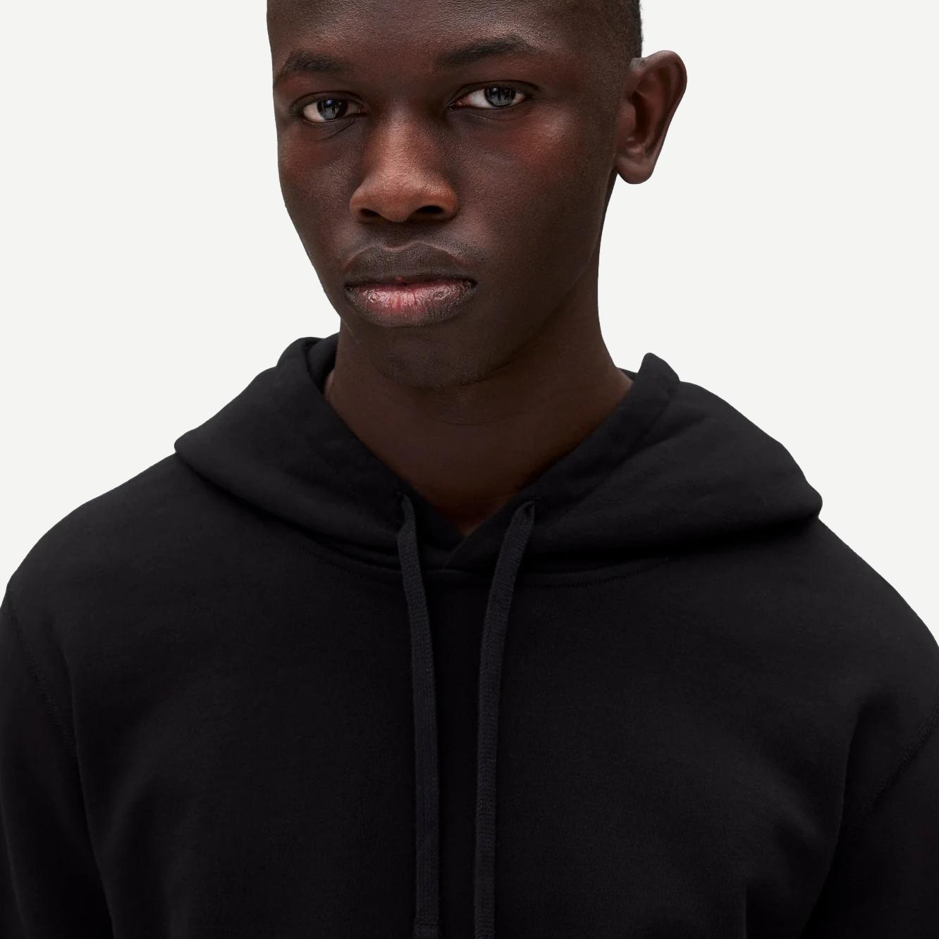 Lightweight Terry Standard Hoodie - Black - Galvanic.co