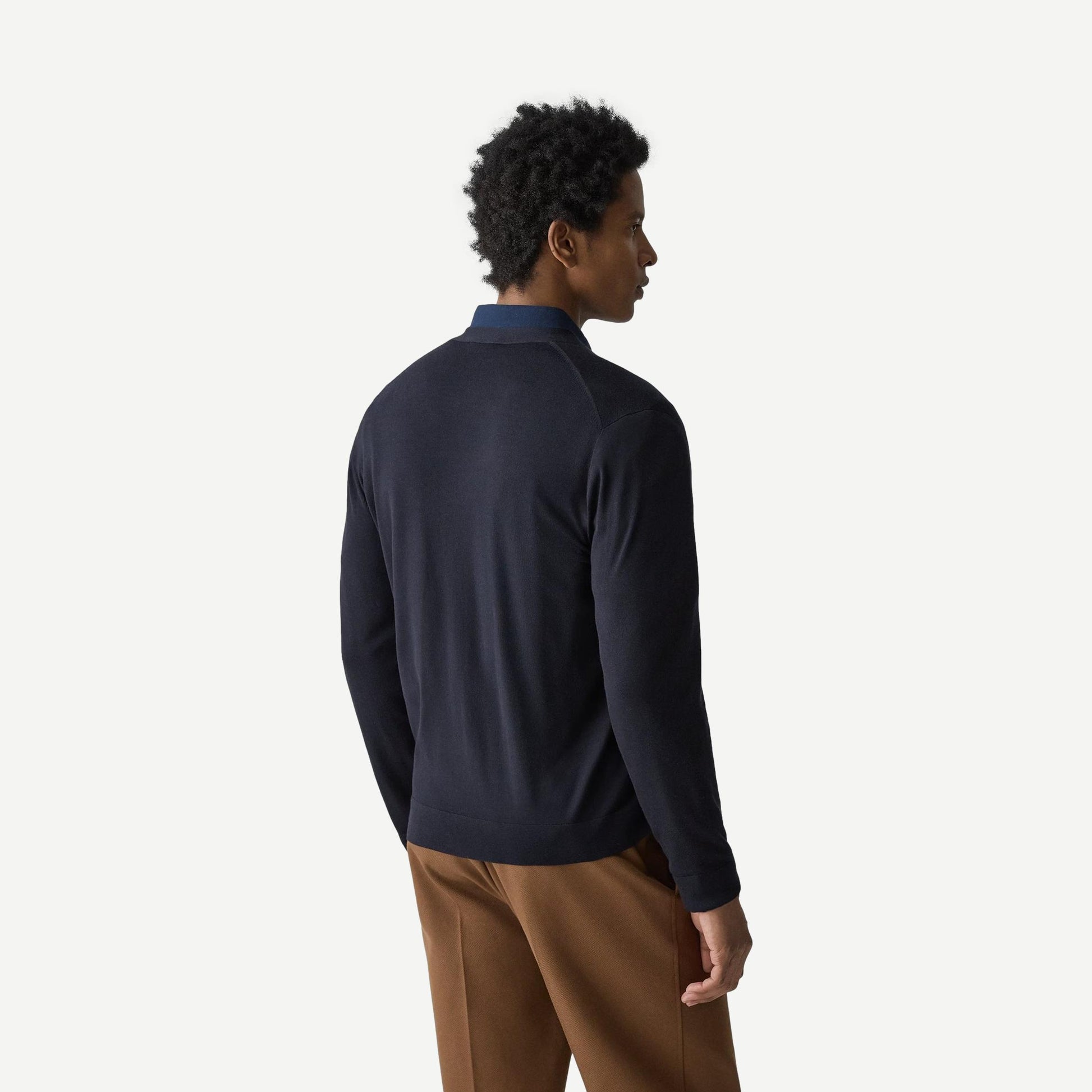 LS Cardigan Regal Wool - Navy - Galvanic.co