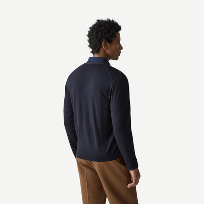 LS Cardigan Regal Wool - Navy - Galvanic.co