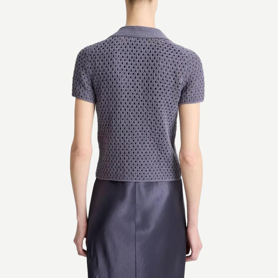 Macrame Henley - Mauve Thistle - Galvanic.co