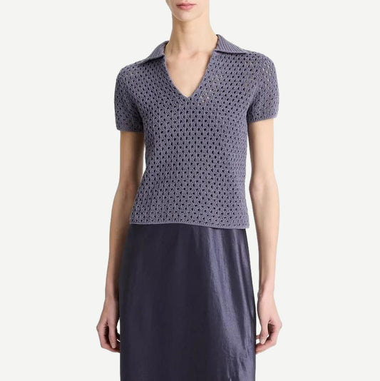 Macrame Henley - Mauve Thistle - Galvanic.co