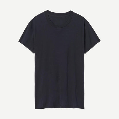 Mariela Crewneck Tee - Dark Navy - Galvanic.co