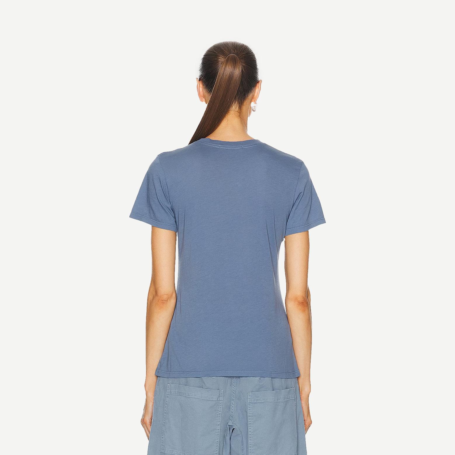 Mariela Crewneck Tee - Vintage Blue - Galvanic.co