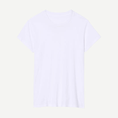Mariela Crewneck Tee - White - Galvanic.co