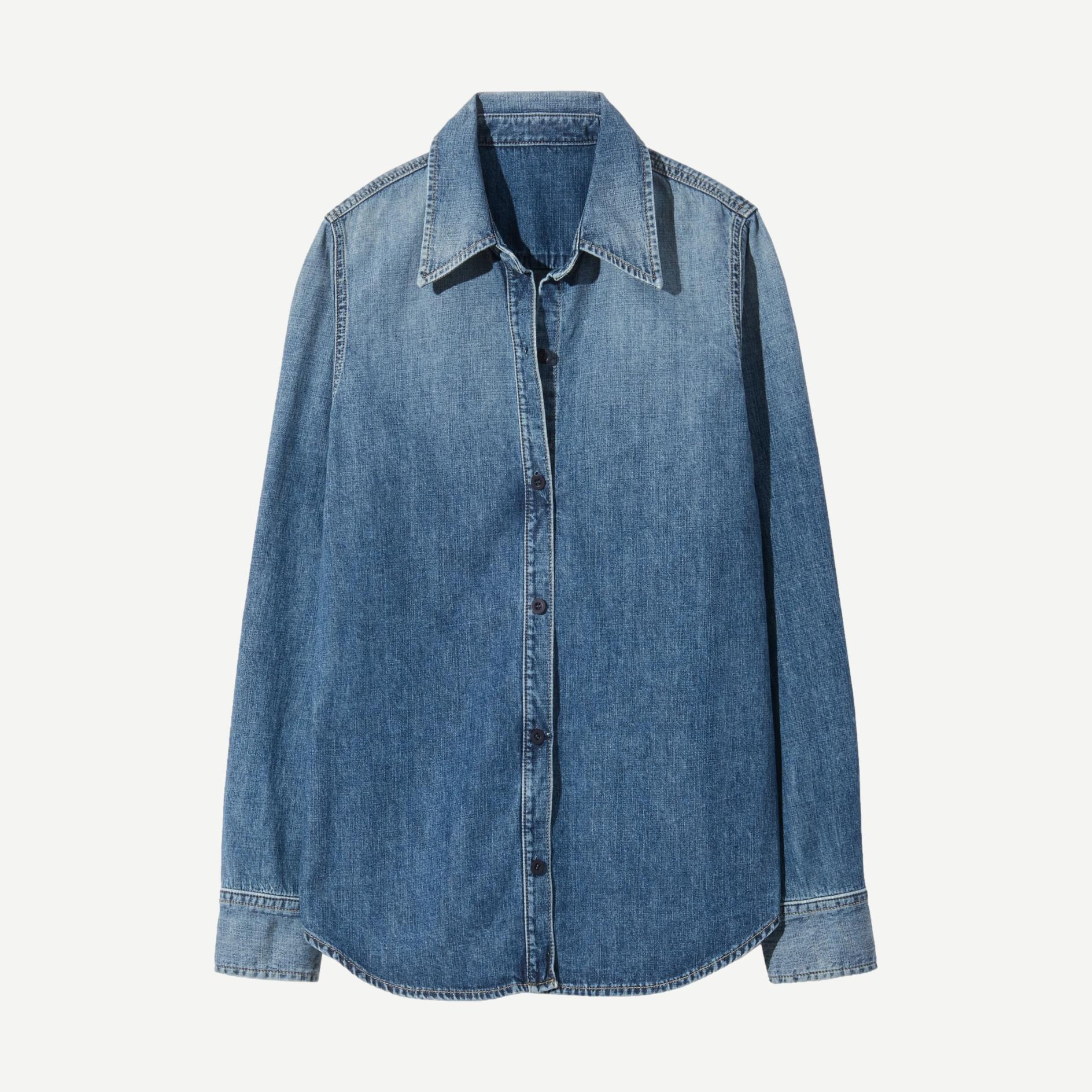 Marlise Denim Shirt - Ocean Wash - Galvanic.co