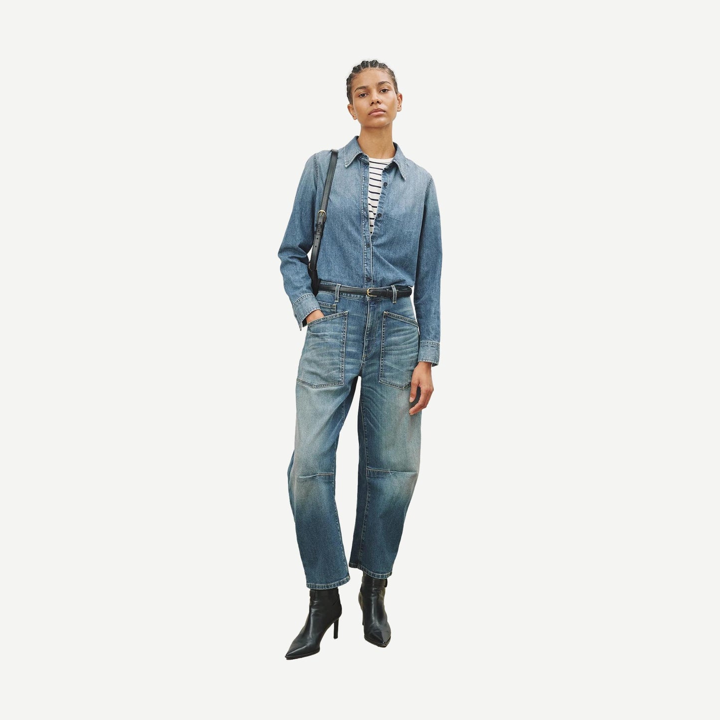 Marlise Denim Shirt - Ocean Wash - Galvanic.co