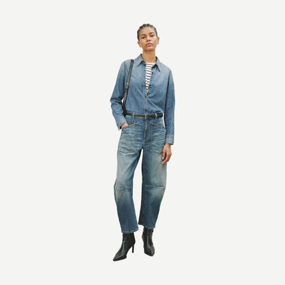 Marlise Denim Shirt - Ocean Wash - Galvanic.co