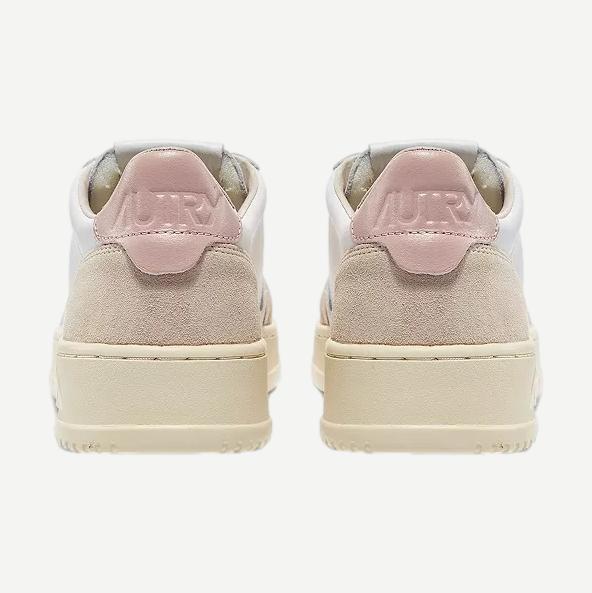 Medalist Low Wom - Leather/Suede White/Powder - Galvanic.co