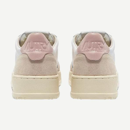 Medalist Low Wom - Leather/Suede White/Powder - Galvanic.co