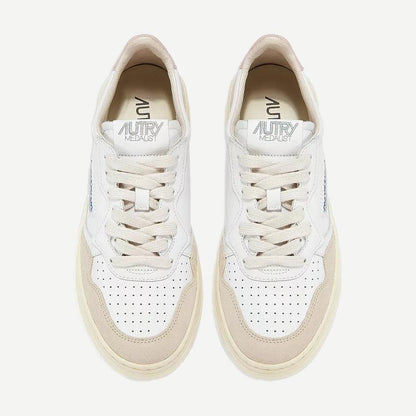 Medalist Low Wom - Leather/Suede White/Powder - Galvanic.co