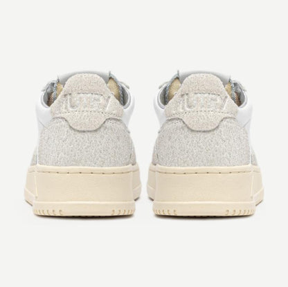 Medalist Low Woman - Leather/Glitter White/White - Galvanic.co