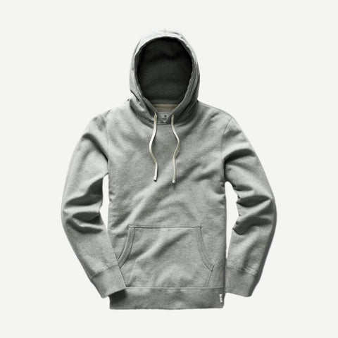 Knit Midweight Terry Classic Hoodie - Heather Grey - Galvanic.co