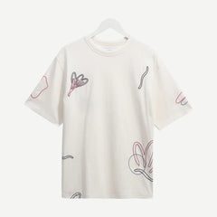 Milton SS Tee - Scribble Ecru/Multi - Galvanic.co