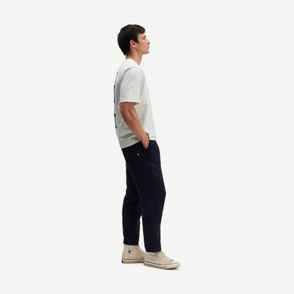 Milton SS Tee Embroidered Sailing Graphic - Off White - Galvanic.co