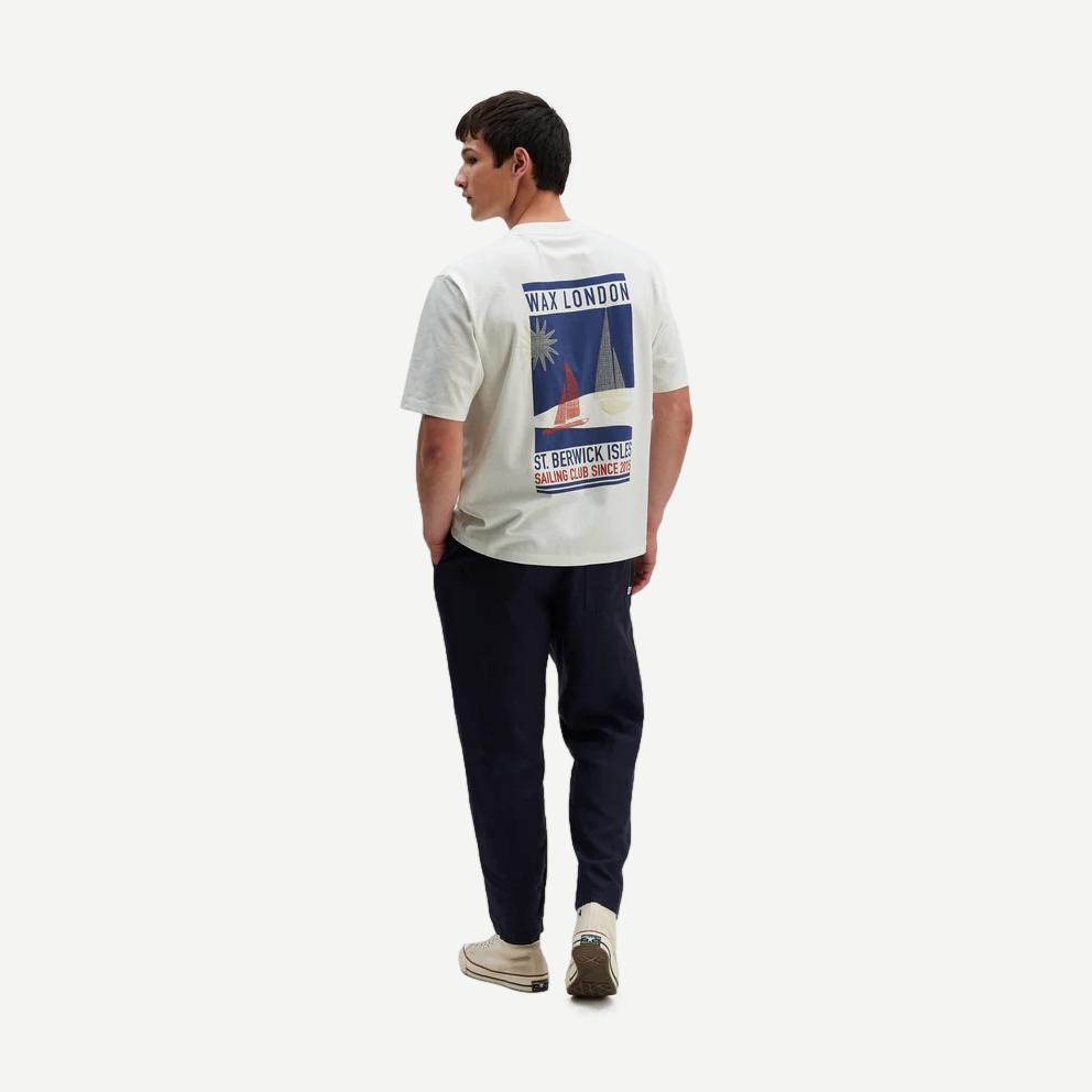 Milton SS Tee Embroidered Sailing Graphic - Off White - Galvanic.co