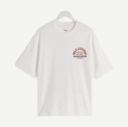 Milton SS Tee Laundry Print - Off White - Galvanic.co