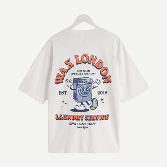 Milton SS Tee Laundry Print - Off White - Galvanic.co