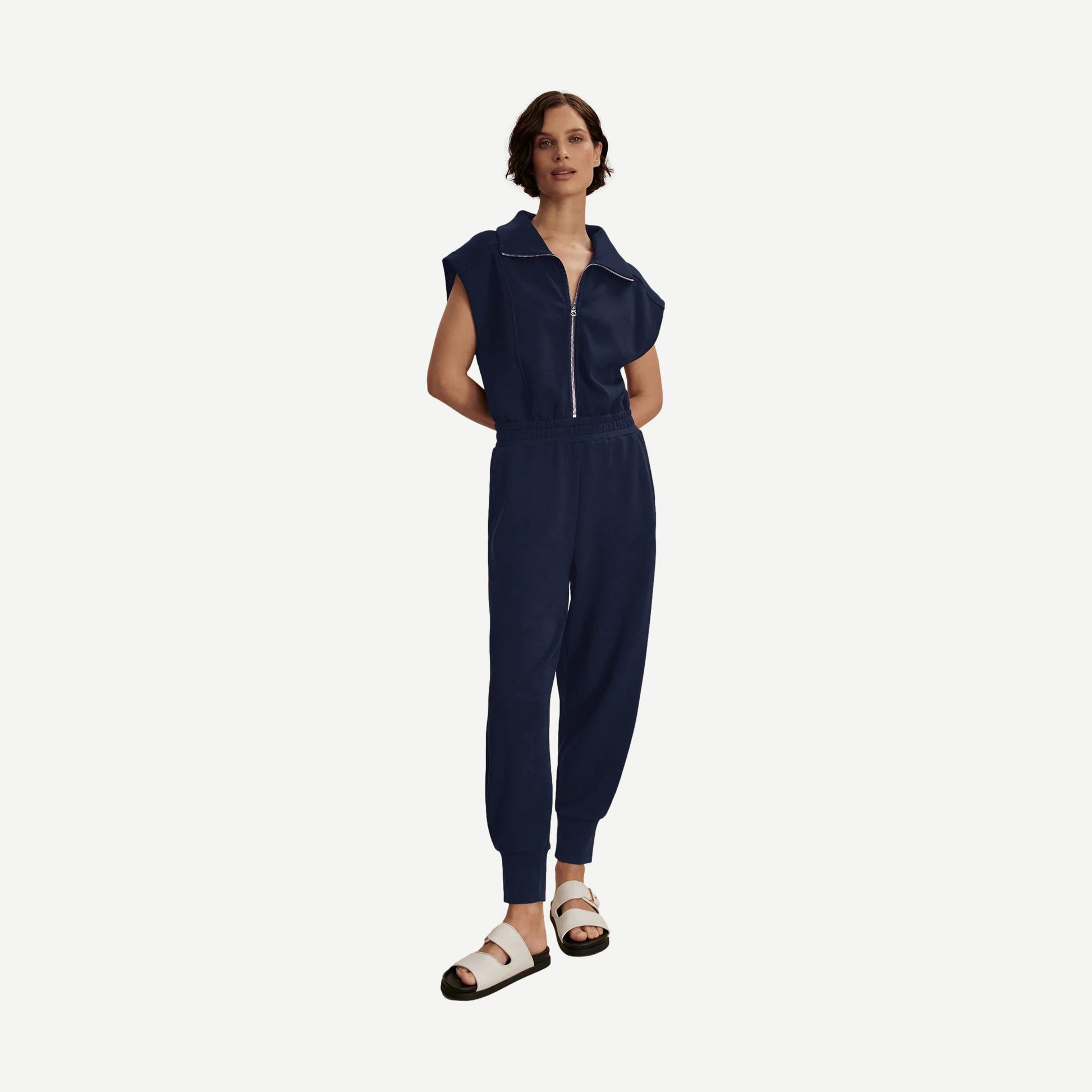 Monica Jumpsuit - Navy - Galvanic.co