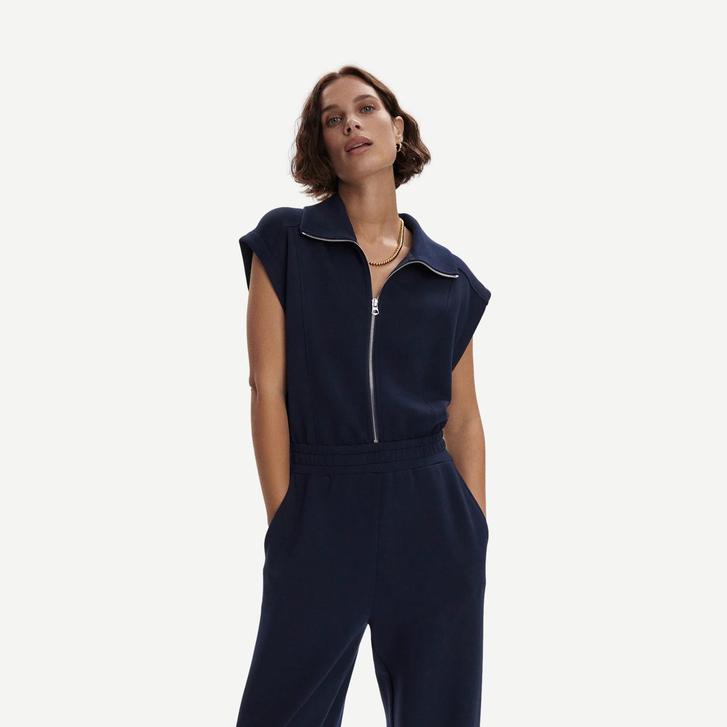 Monica Jumpsuit - Navy - Galvanic.co