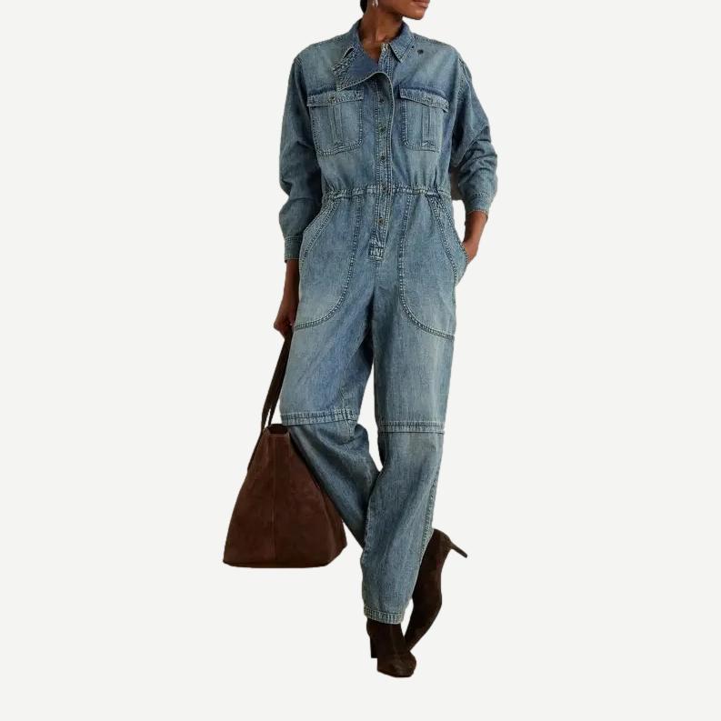 Nadia Jumpsuit - Faded Blue - Galvanic.co