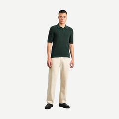 Naples Polo - Vertical Knit Green - Galvanic.co