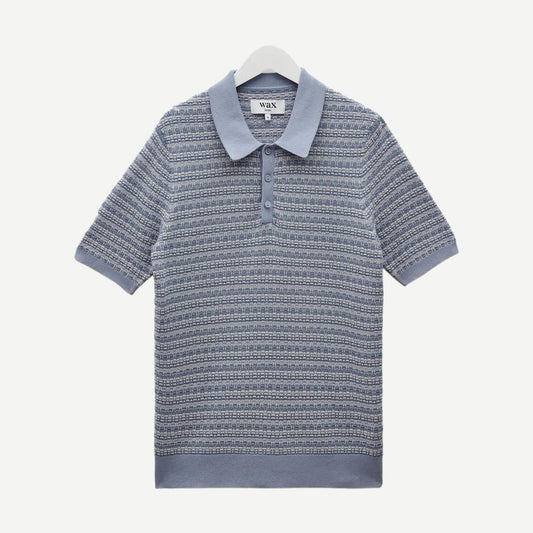 Naples Polo Mini Geo - Light Blue - Galvanic.co