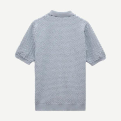 Naples Polo Retro Diamond - Pale Blue - Galvanic.co