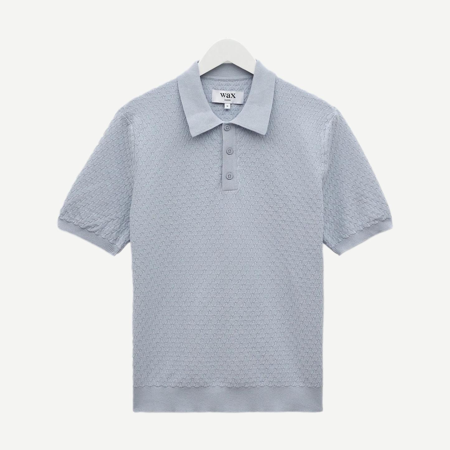 Naples Polo Retro Diamond - Pale Blue - Galvanic.co