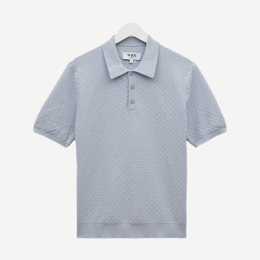 Naples Polo Retro Diamond - Pale Blue - Galvanic.co