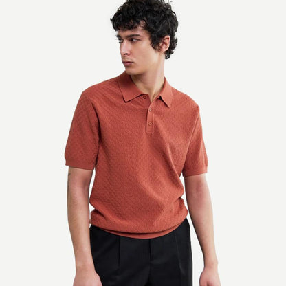 Naples Polo Retro Diamond - Rust - Galvanic.co
