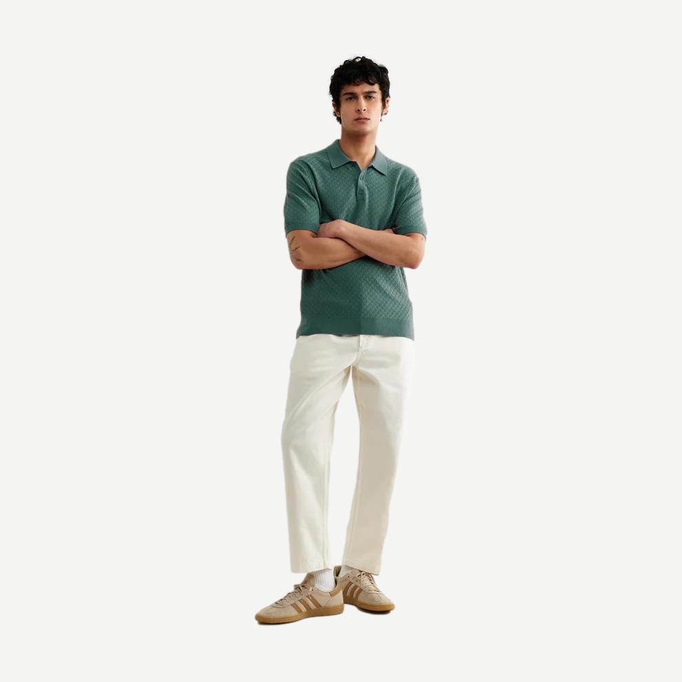 Naples Polo Retro Diamond - Sea Green - Galvanic.co