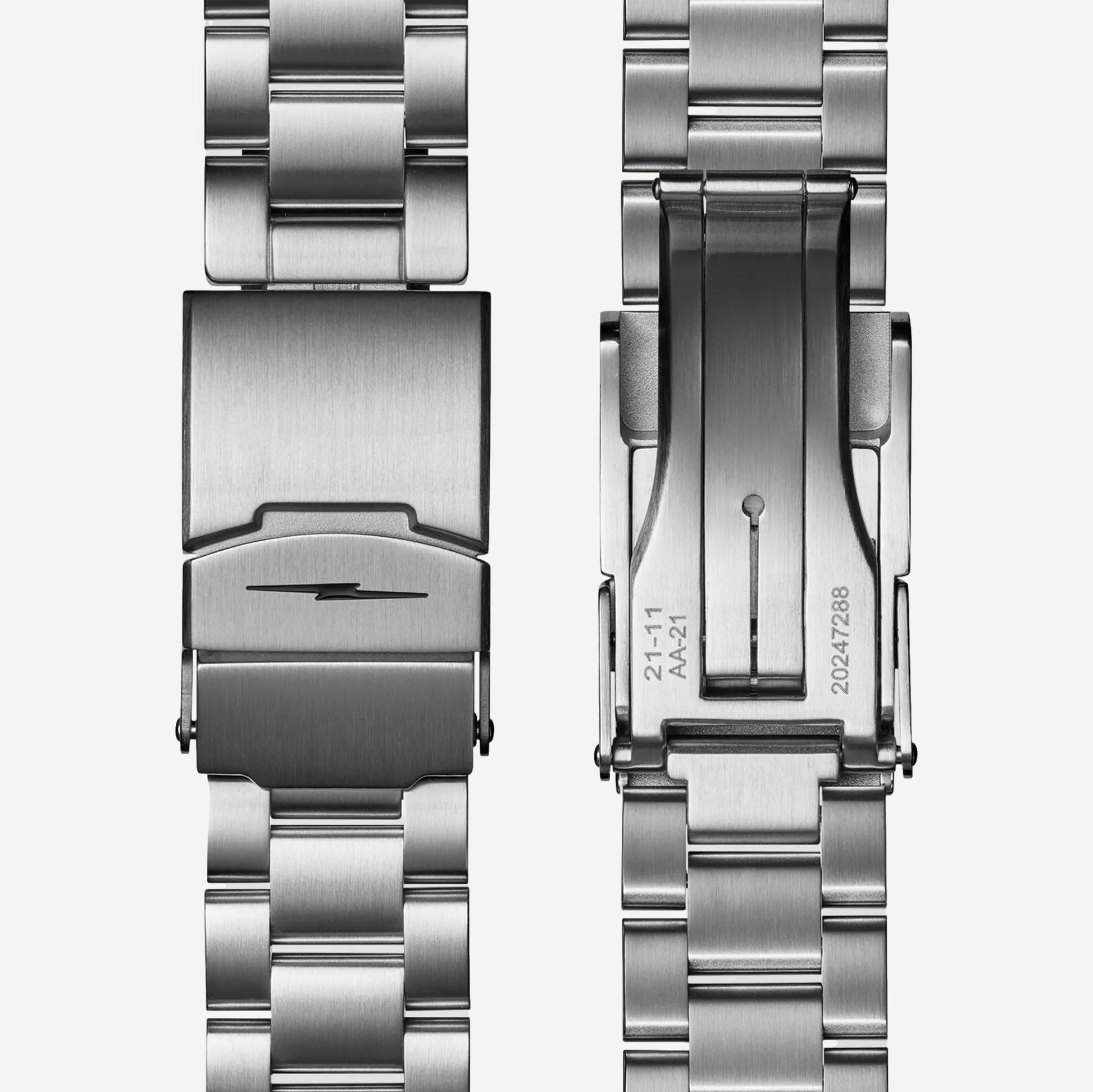 Gift Set: Monster GMT 40mm Silver Bracelet - Galvanic.co