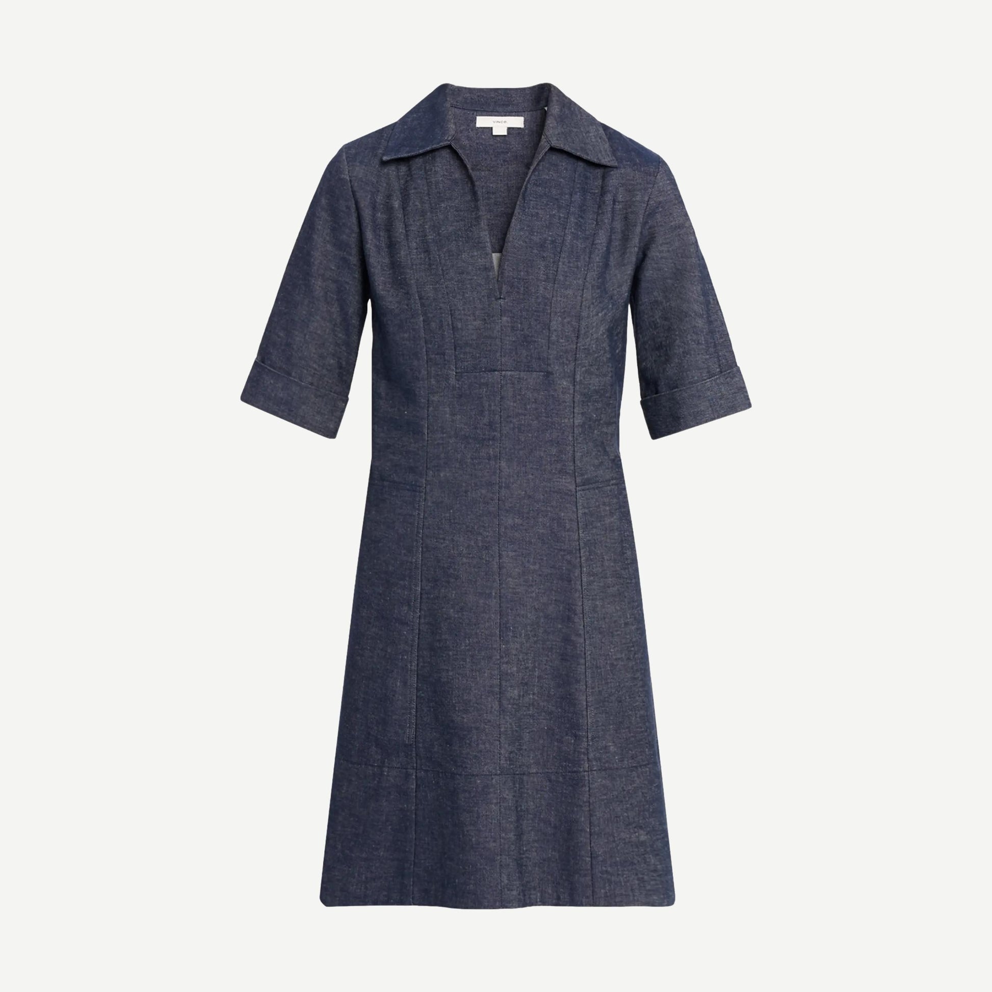 A-Line S/S Dress - Indigo - Galvanic.co