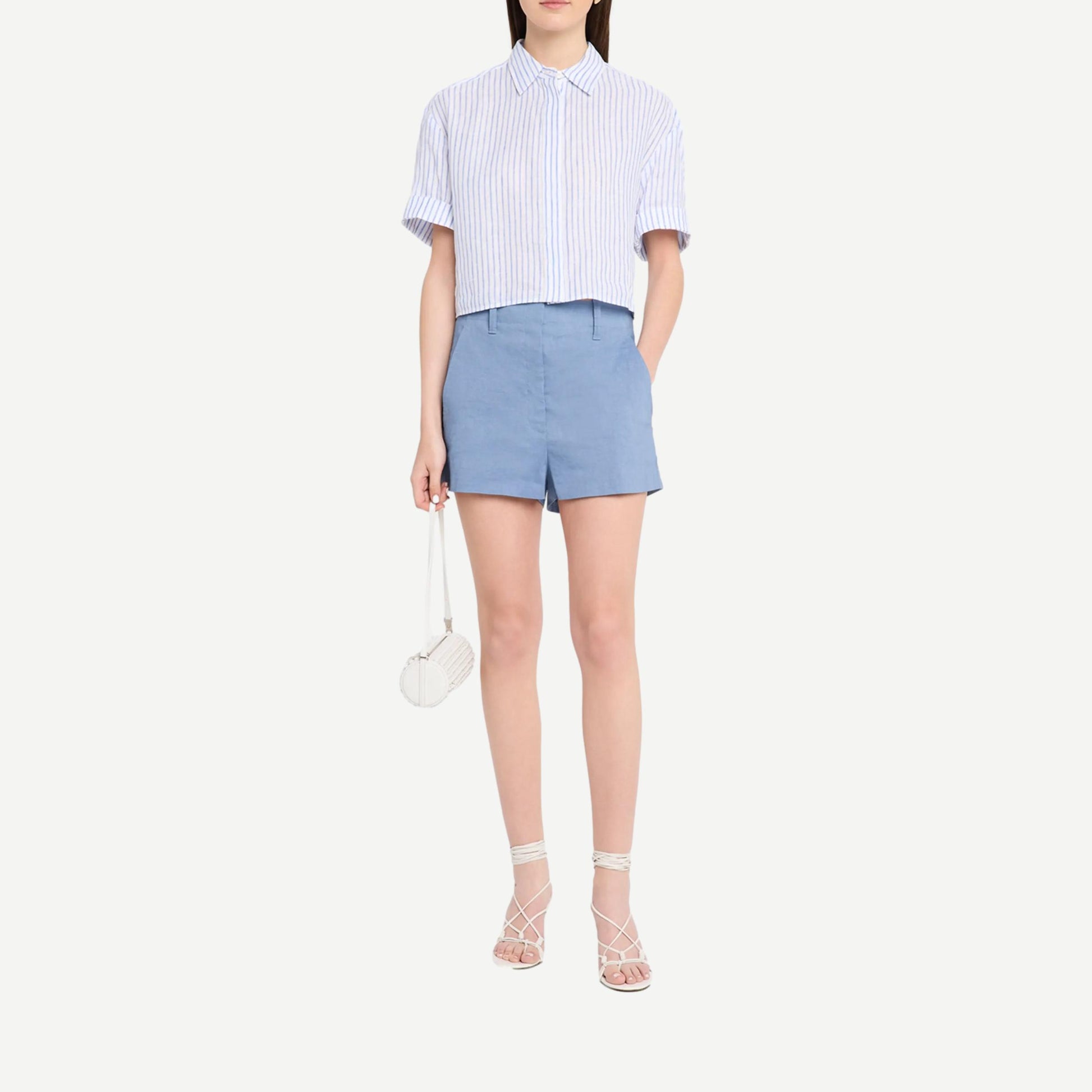 Mel Top - White/Classic Blue - Galvanic.co