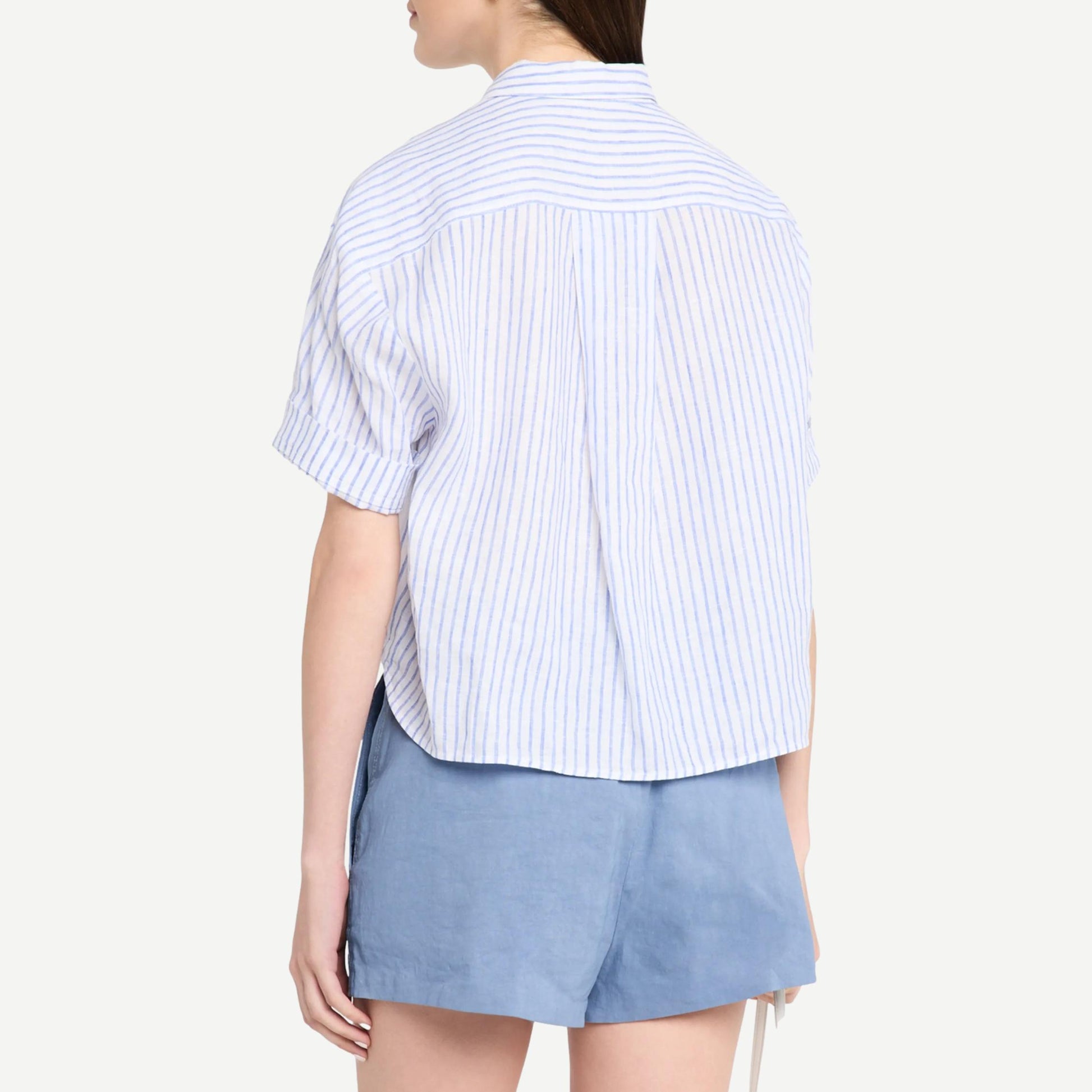 Mel Top - White/Classic Blue - Galvanic.co