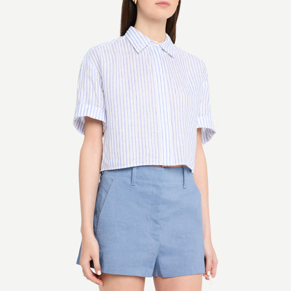 Mel Top - White/Classic Blue - Galvanic.co