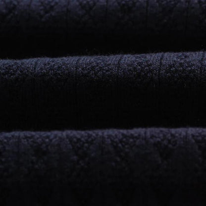 Oban Polo Diamond Stripe - Navy - Galvanic.co