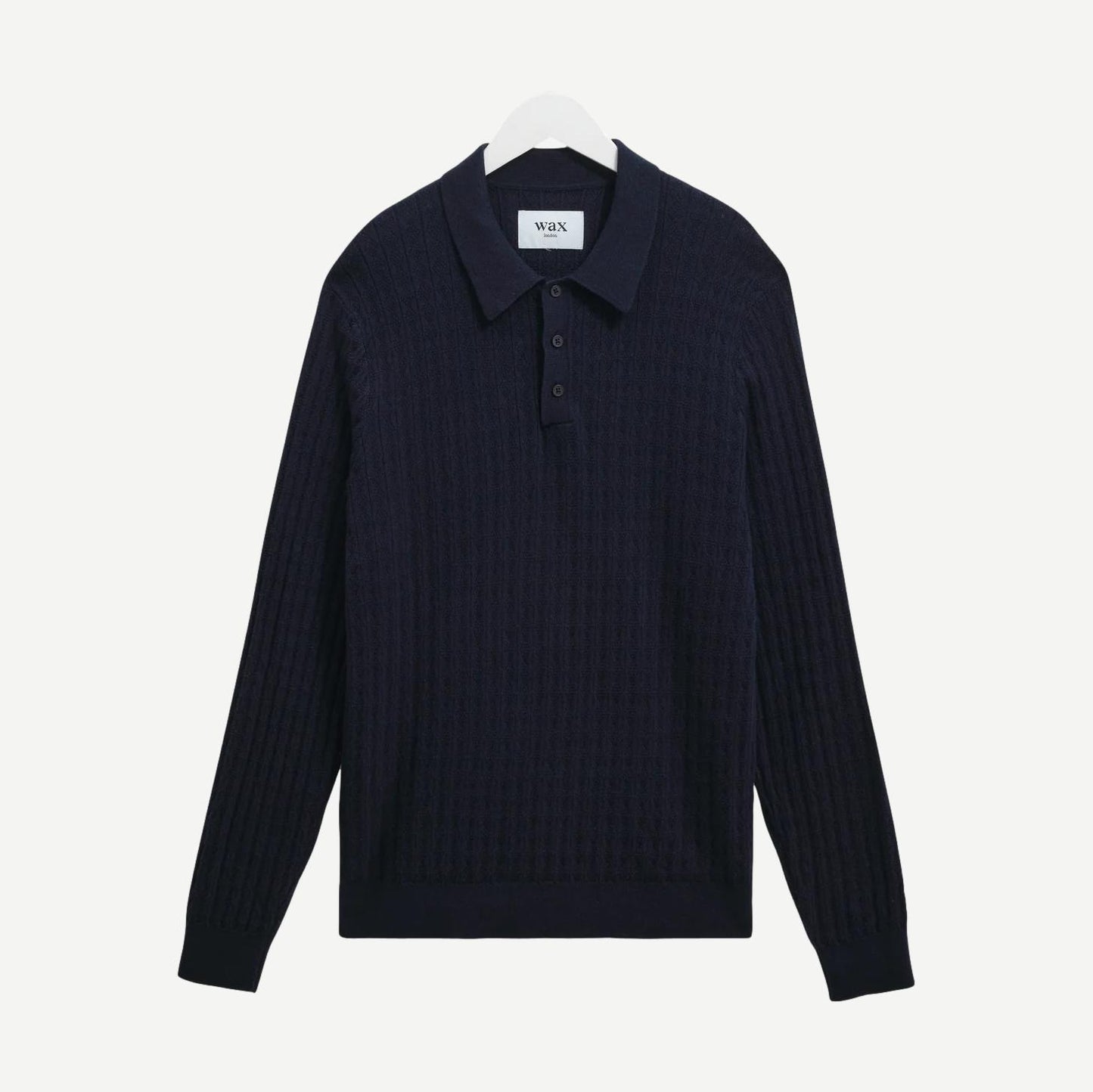 Oban Polo Diamond Stripe - Navy - Galvanic.co