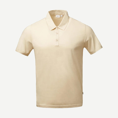 Cotton Modal Polo - Dove - Galvanic.co