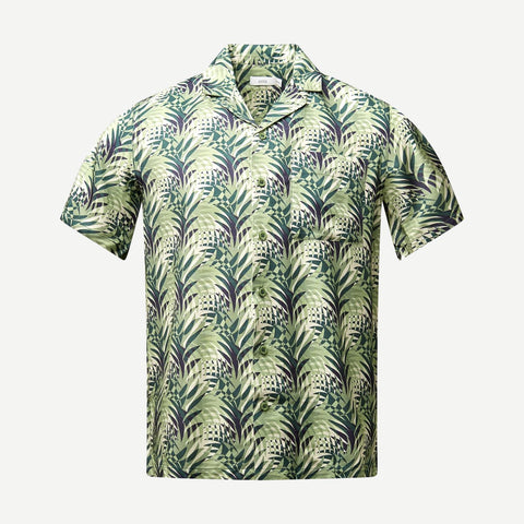 Viscose Convertible Camp Shirt - Palm Front Multi - Galvanic.co
