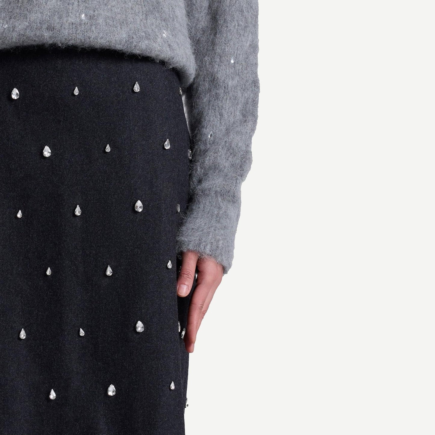 Opal Skirt - Charcoal - Galvanic.co