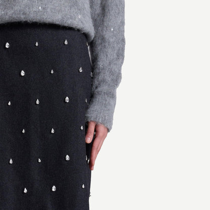 Opal Skirt - Charcoal - Galvanic.co
