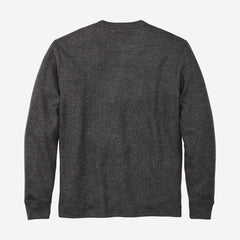 Waffle Knit Thermal Crewneck - Charcoal - Galvanic.co