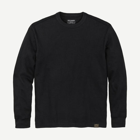 Waffle Knit Thermal Crewneck - Navy - Galvanic.co