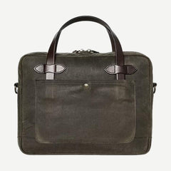 Tin Cloth Compact Briefcase - Otter Green - Galvanic.co