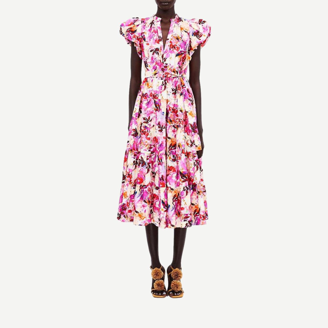 Ottilie Dress - Azelea - Galvanic.co