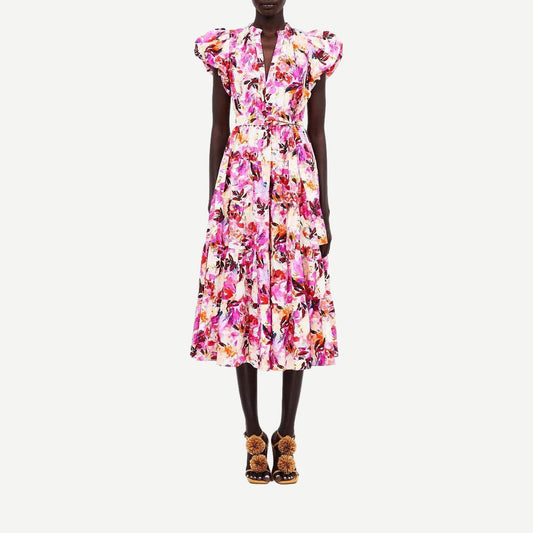 Ottilie Dress - Azelea - Galvanic.co